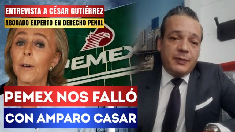 Entrevista | Pemex nos falló con Amparo Casar: César Gutiérrez señaló que el cuerpo jurídico de la paraestatal debió de haber iniciado un procedimiento y notificar a la vocera conservadora, y evitar la determinación del juez que restituye la millonaria pensión