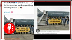 Falso que la Fuerzas Aérea Mexicana haya expresado su apoyo a Xóchitl Gálvez; la imagen real forma parte de la misión de repatriación de mexicanos varados en Israel