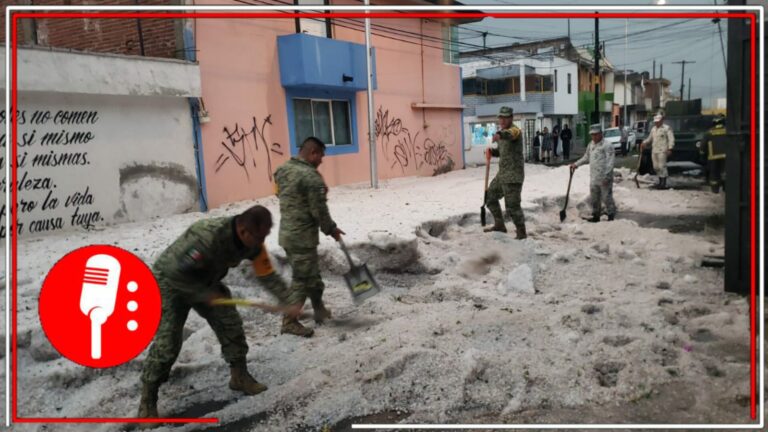 La naturaleza sorprende a los poblanos: Lluvia intensa acompañada de granizo, deja las calles de Puebla repletas de toneladas de hielo; autoridades estatales y federales atienden las zonas afectadas (VIDEO)