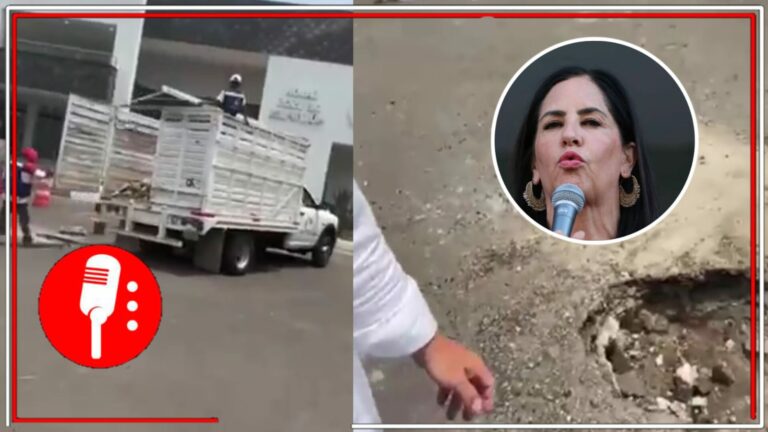 Van directo al basurero de la historia: Lía Limón es señalada de ordenar el levantamiento de la explanada para tratar impedir el evento de Claudia Sheinbaum, en la alcaldía Álvaro Obregón