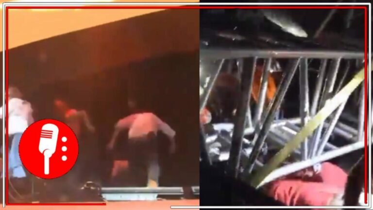 Colapsó el templete del candidato de MC, Jorge Álvarez Máynez, durante un evento en el estado de Nuevo León; se reportan cuatro personas fallecidas (VIDEO)