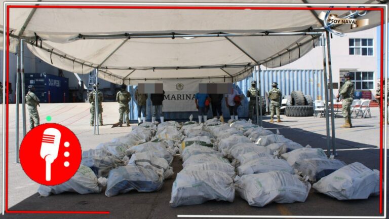 Cumplen con el compromiso de brindar seguridad y paz: La Semar aseguró más de mil 800 kilos de posible cocaína en las costas de Mazatlán, Sinaloa; hay cinco personas detenidas