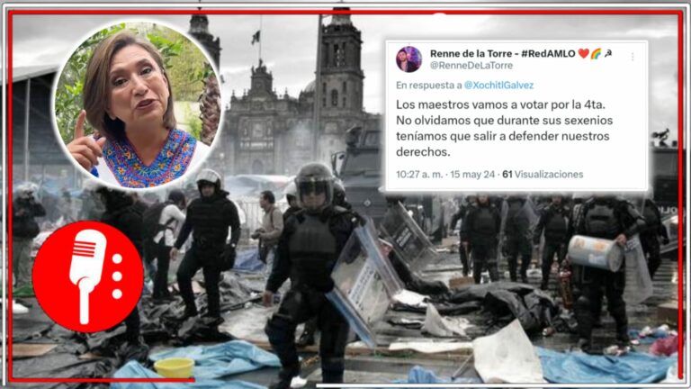Los maestros vamos a votar por la 4T: docentes rechazan &#8220;felicitaciones&#8221; de Xóchitl y recuerdan que detrás de ella está Claudio X. González, padre de la Reforma Educativa de EPN