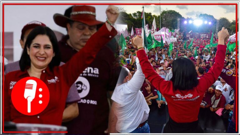 Miles de solidarenses acuden al llamado de Estefanía Mercado en su cierre de campaña, para llevar la Cuarta Transformación a Playa del Carmen y no volver al oscurantismo y represión del prianato