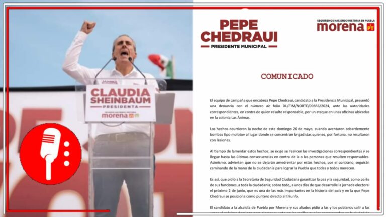Así se aferra el PRIAN al poder: Equipo de Pepe Chedraui, virtual alcalde de Puebla Capital, denuncia ataque con bombas molotov contra sus oficinas; ya hay denuncia (VIDEO)