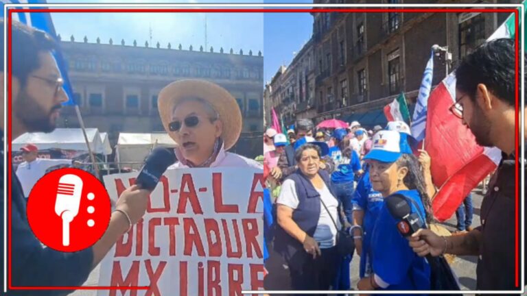 El PRIAN exhibe su hipocresía: Seguidores de la derecha acusan una falsa dictadura mientras se manifiestan libremente, insultan y esparcen sus mensajes de odio (VIDEO)