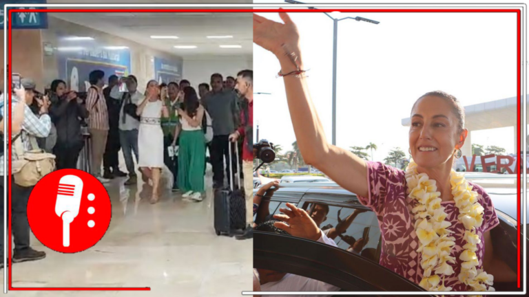 El PRIAN sigue con sus mañas sucias: Envían grupo porril para abuchear a Claudia Sheinbaum en Veracruz; a pesar de esto, la candidata se mantuvo amable y contenta
