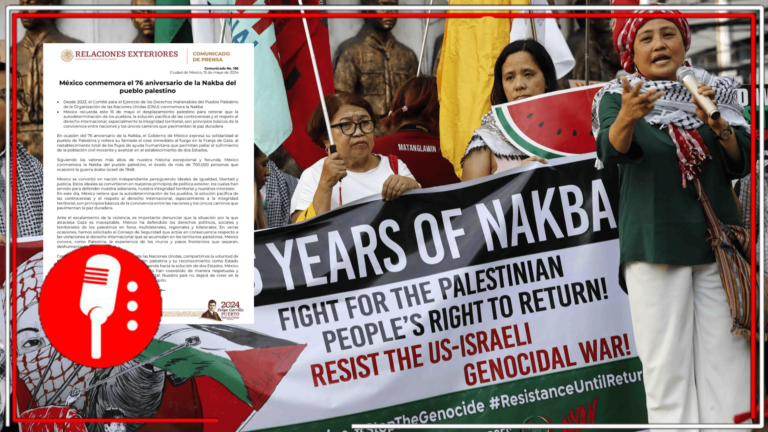 México conmemora el 76 Aniversario de la Nakba del pueblo palestino y reitera llamado a la paz: &#8220;México conoce, como Palestina, la experiencia de los muros y pasos fronterizos que separan, deshumanizan y excluyen&#8221;