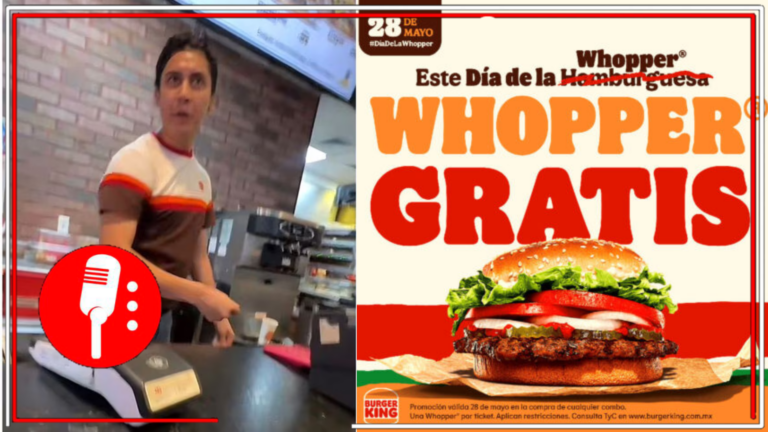 Aparte de vender comida basura, Burger King permite que se ofenda a los comensales de manera clasista cuando tratan de canjear cupones que la misma trasnacional ofrece