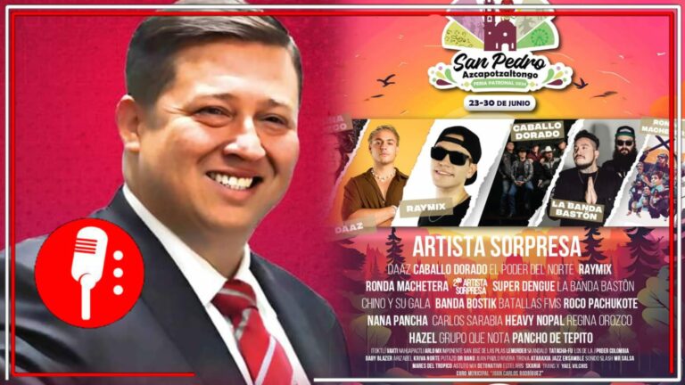 ¡La espera terminó! Armando Navarrete comparte el cartel oficial de la Feria Patronal de San Pedro Azcapotzaltongo 2024, en el que destaca la participación de Regina Orozco y Raymix
