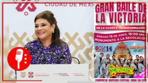 ¡A festejar por la consolidación de la 4T!: No te pierdas el Gran Baile de la Victoria en el Monumento a la Revolución, el próximo sábado 15 de junio a las 16 horas sácale brillo a la transformación