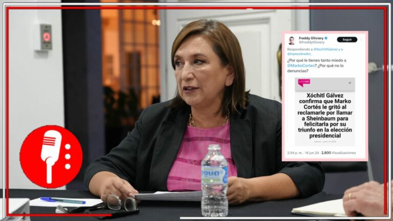 ¿Y para cuándo denuncias a Marko Cortés?: En redes cuestionan a Xóchitl Gálvez por denunciar a AMLO, pero permite que el líder de su partido le grite por felicitar a la Presidenta electa