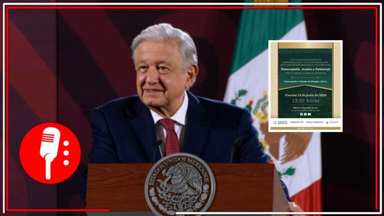 La 4T tiene responsabilidad social: El gobierno de AMLO pidió disculpas a comunidades Temacapulín, Acasico y Palmarejo, ante los intentos del PRIAN por inundarlos con la presa “El Zapotillo”