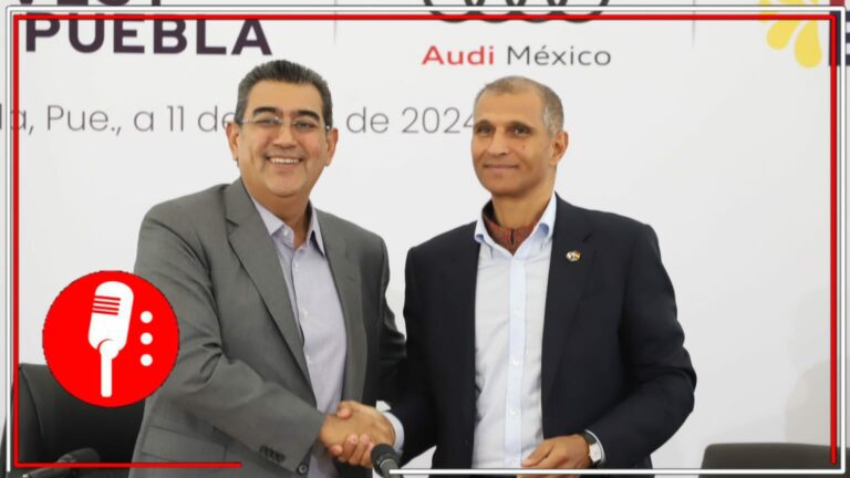 La 4T brinda confianza y estabilidad: Sergio Salomón anunció una inversión histórica de Audi en Puebla por más de mil millones de euros en materia de electromovilidad