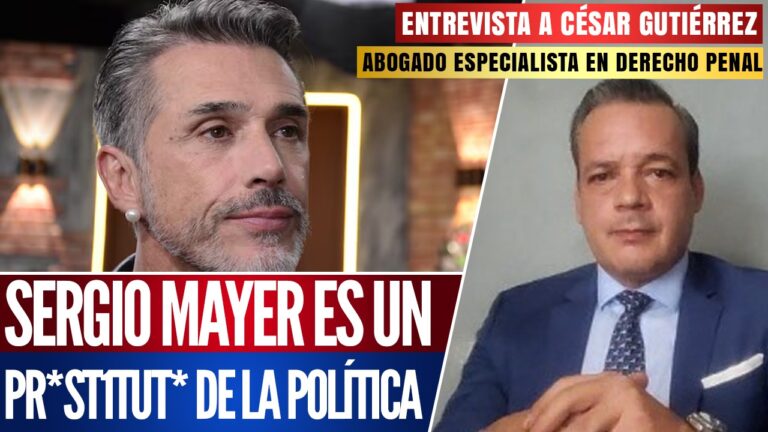 #Entrevista | Sergio Mayer es un pr*stitut* de la política: César Gutiérrez Priego señaló que el también actor no tiene ideología política y que es una figura que no aporta nada a la Cuarta Transformación