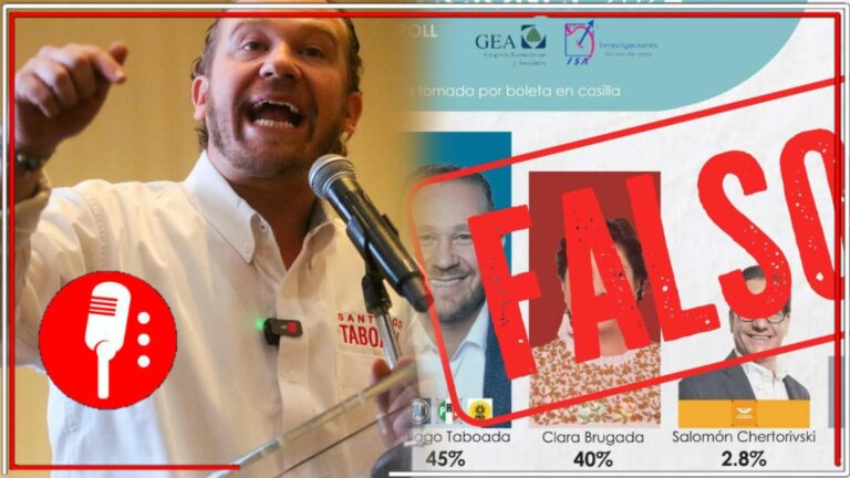 A media jornada electoral, Santiago Taboada es desmentido por falsear encuestas; Polls aclara que sondeo de salida atribuido a ellos es falso y que no realiza ese tipo de mediciones