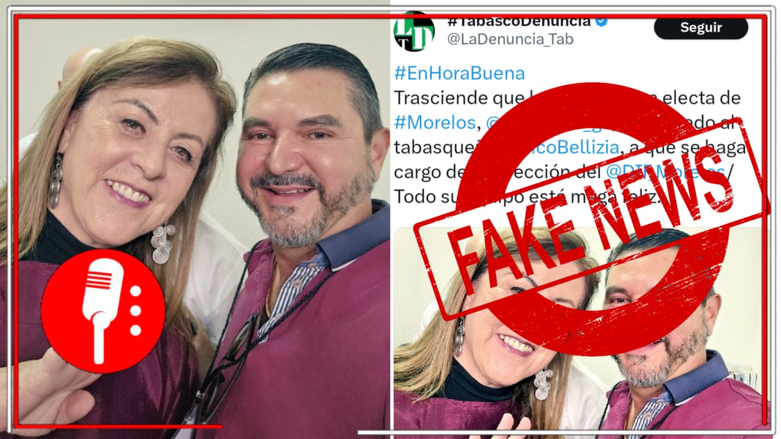 Falso es que Nicolás Bellizia se integrará al equipo de Margarita González Saravia, virtual gobernadora de Morelos; el coordinador político oriundo de Tabasco ya desmintió tales versiones.
