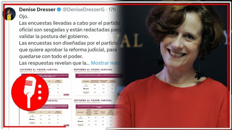 Siempre del lado incorrecto de la historia: Dresser cuestiona la inteligencia del pueblo sabio que exige una Reforma al Poder Judicial