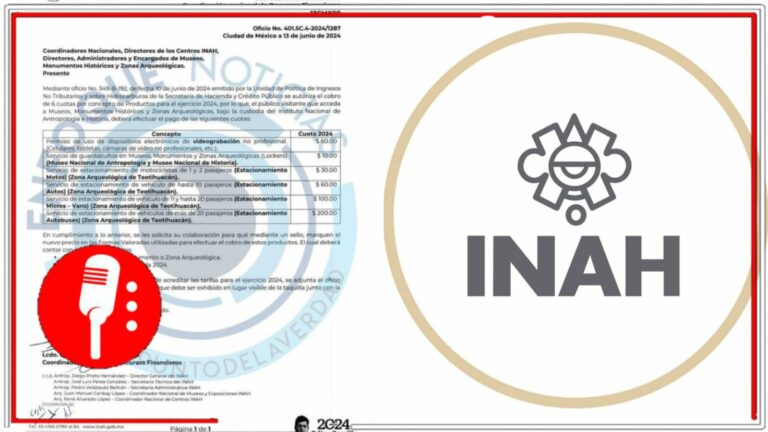 Denuncian que el INAH ordenó cobrar 60 pesos por el uso de celulares en algunas zonas arqueológicas, pero en otro comunicado se contradice; piden aclarar las nuevas medidas
