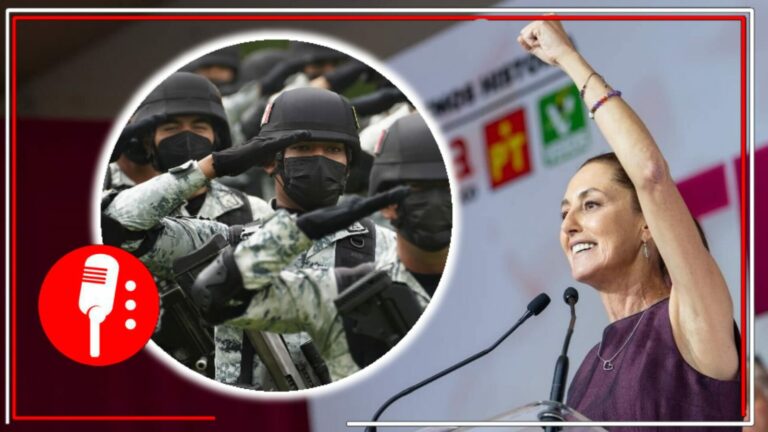AMLO celebra que Claudia Sheinbuam se haya comprometido a que el mando operativo de la Guardia Nacional pase a la Sedena el próximo mes de octubre; de lo contrario, “se va a echar a perder“, mencionó