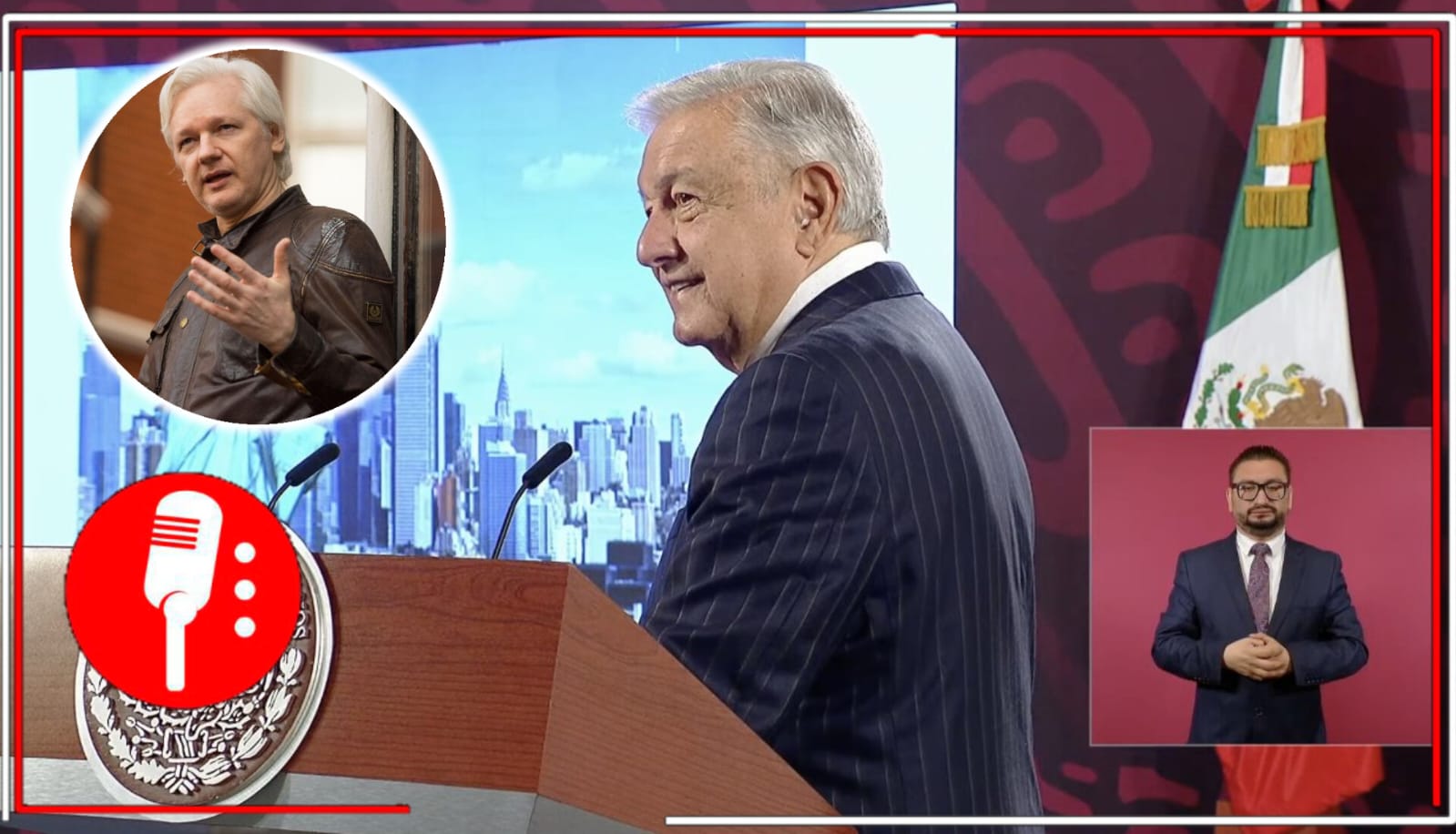 AMLO celebra la liberacón de Julian Assange y menciona que cobró sentido una vez más la Estatua de la Libertad