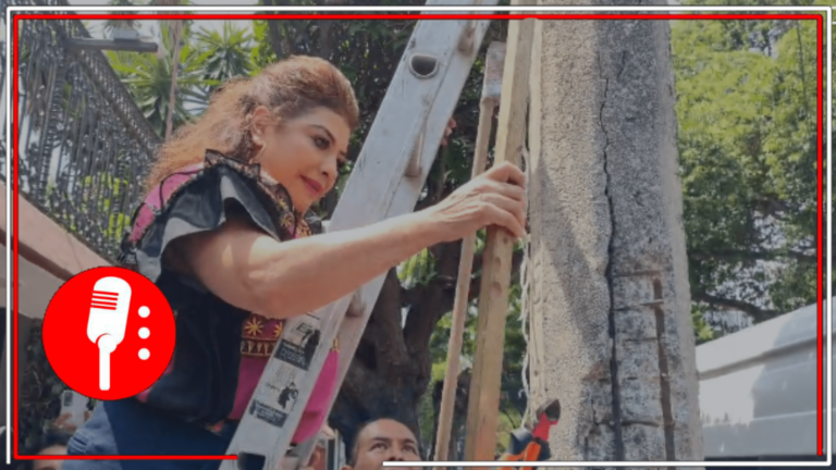 Clara Brugada, virtual Jefa de Gobierno, comienza a trabajar por una ciudad más limpia: Camino largos recorridos para retirar propaganda política en CDMX