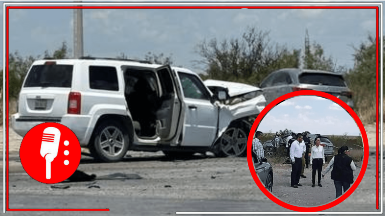 Equipo de Claudia Sheinbaum sufre accidente de auto en carretera Sabinas-Monclova. Reportan que la presidenta electa se encuentra bien y la captan brindado ayuda a los lesionados