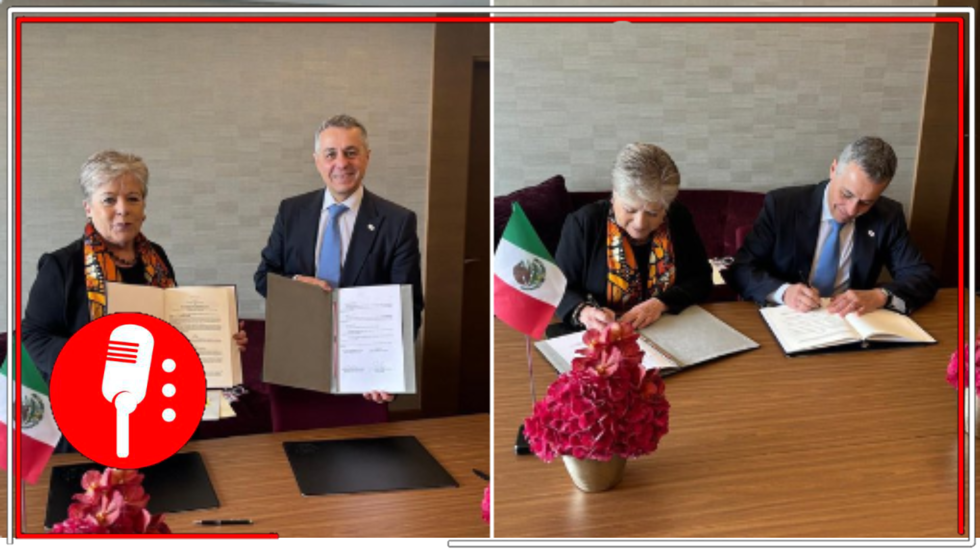 Tras el rompimiento de relaciones diplomáticas entre México y Ecuador, nuestro país y Suiza afianzan lazos y logran acuerdo para proteger los bienes de la embajada mexicana en Quito