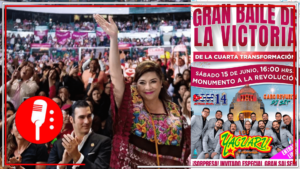 El Monumento a la Revolución se convierte en el corazón de una histórica celebración: El Gran Baile de la Victora, organizado por la electa jefa de gobienrno de la CDMX Clara Brugada, marca el inicio del segundo piso de la 4T