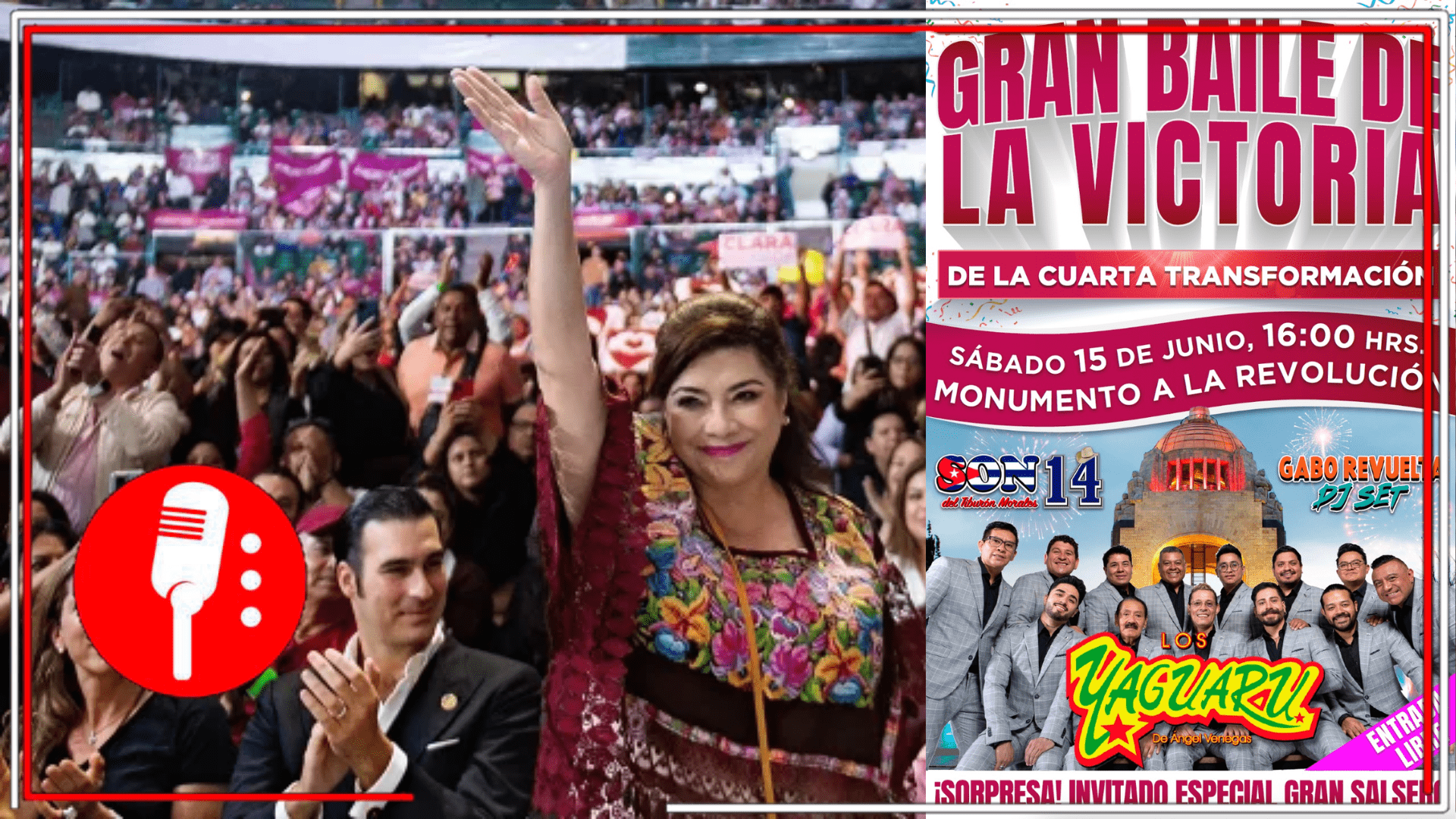 El Monumento a la Revolución se convierte en el corazón de una histórica celebración: El Gran Baile de la Victora, organizado por la electa jefa de gobienrno de la CDMX Clara Brugada, marca el inicio del segundo piso de la 4T