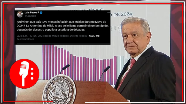 Quisieran que a México le fuera tan mal como a la Argentina de Milei: AMLO desmiente a Luis Pazos y menciona que la inflación en México está controlada pese a los desafíos de la pandemia y factores externos