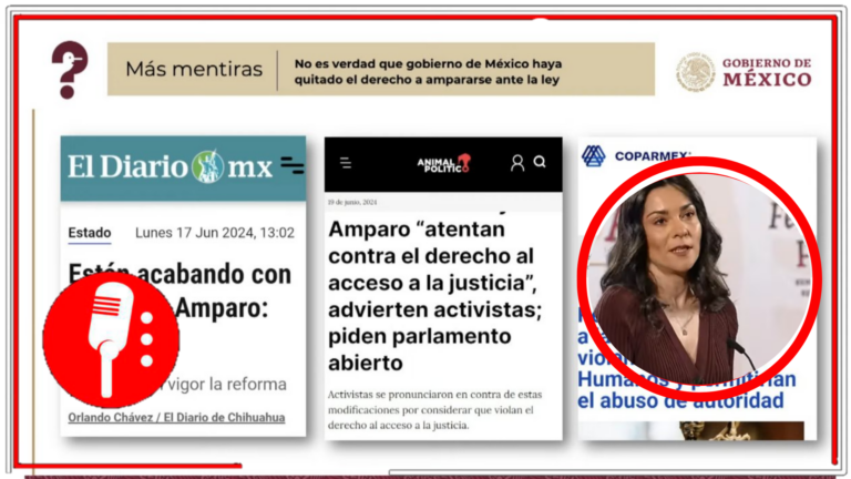 &#8220;Quién es Quién en las Mentiras&#8221;: Liz Vilchis exhibe campaña de desinformación en contra de la Ley de Amparo y otras reformas propuestas en el &#8220;Plan C&#8221; en medios nacionales como El Economista y Animal Político