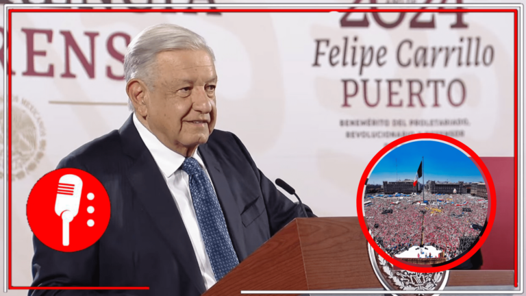 &#8220;Que le echen ganas, hay que seguir adelante&#8221;: AMLO alienta a la &#8220;Marea Rosa&#8221; a no desperdiciar los millones invertidos en despresitigiar y seguir &#8220;luchando&#8221; por su causa, &#8220;para que haya contrapesos&#8221;, señala el mandatario