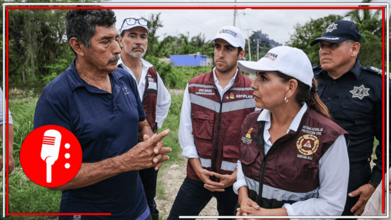El gobierno humanista de Mara Lezama sigue atendiendo a las comunidades afectadas de Bacalar. Trabajarán 24/7 para que la ciudadanía esté bien durante las época de lluvias