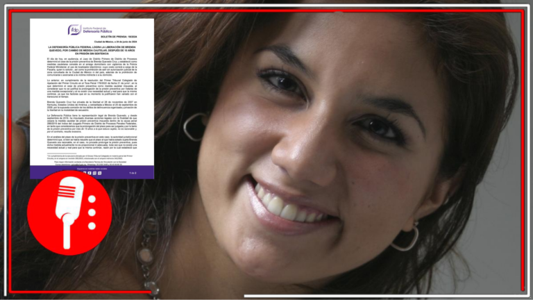 El IFDP logra la liberación de Brenda Quevedo Cruz tras 15 años en prisión sin sentencia y reiteradas violaciones a sus derechos humanos por su supuesta implicación en el Caso Wallace
