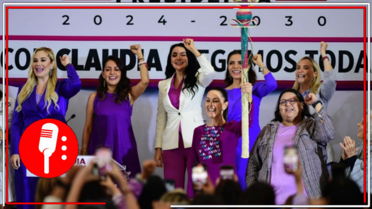 A la presidencia llegamos todas: Colectivas y activistas feministas entregan a Claudia Sheinbaum bastón de confianza en representación de millones de mujeres