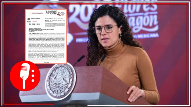 El Poder Judicial actúa bajo consigna política: Luisa Alcalde formalizó la solicitud de juicio político en contra del juez Rodrigo de la Peza López por violación a la Constitución, al extralimitar sus funciones