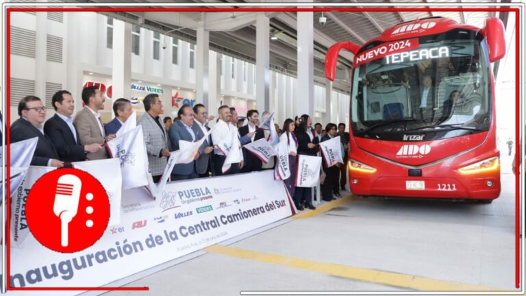 Con la 4T Puebla viaja hacia el progreso: Sergio Salomón inauguró la nueva Central Camionera del Sur, para mejorar la interconexión y movilidad de la región poblana 