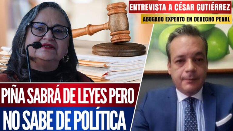 #Entrevista | Piña sabrá de leyes pero no sabe de política: César Gutiérrez Priego señaló que la presidenta de la SCJN busca negociar con la 4T para tratar de evitar que la reforma al Poder Judicial afecte sus privilegios