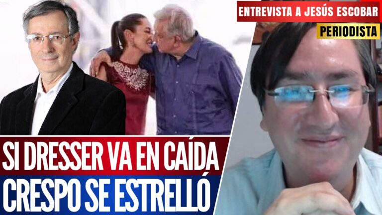 Entrevista | Si Dresser va en caída, Crespo, se estrelló: Jesús Escobar señaló que el periodista José A. Crespo ha demostrado una profunda decadencia y misoginia en contra de la presidenta electa, Claudia Sheinbaum