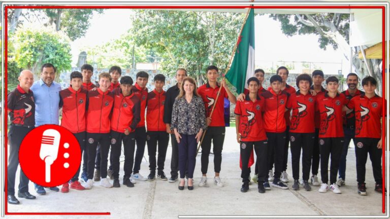 Los jóvenes atletas son el futuro de México : Margarita González Saravia abanderó al equipo de &#8220;Toros Morelos&#8221; ante su competencia internacional y se comprometió a fortalecer la infraestructura deportiva en la entidad