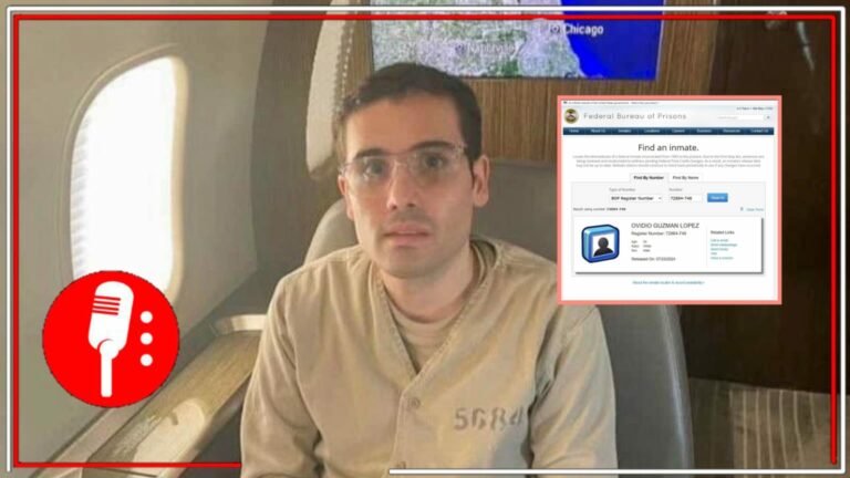 Ovidio Guzmán López, hijo de “El Chapo”, fue puesto en libertad el pasado 23 de julio, según los registros del Buró Federal de Prisiones de Estados Unidos