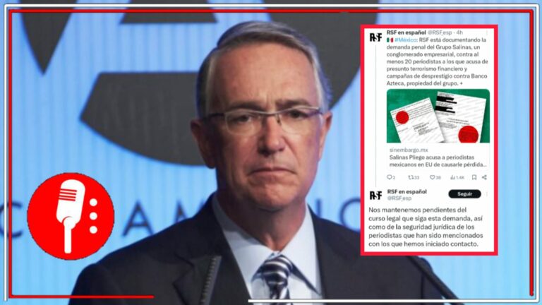 En defensa de la libertad de expresión: Reporteros Sin Fronteras ha comenzado a contactar a los periodistas acusados, por Salinas Pliego, de impulsar una campaña de desprestigio en contra de Banco Azteca