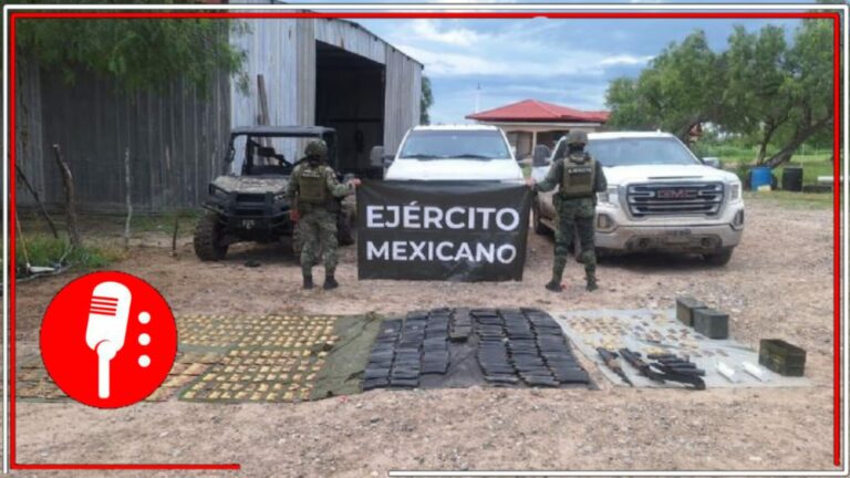 Tras realizar actividades de inteligencia y recorridos de vigilancia, la Sedena decomisó vehículos, armamento y más de 4 mil cartuchos en los límites de Tamaulipas y Nuevo León