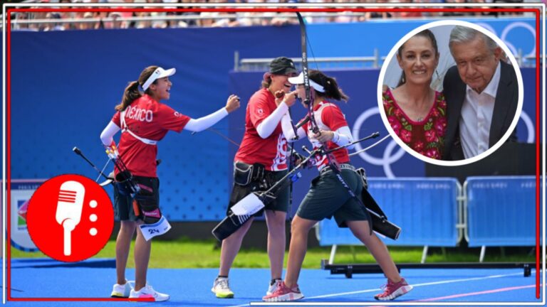 Estamos muy contentos y esperamos más: AMLO y Claudia Sheinbaum felicitan al equipo de tiro con arco femenil por obtener la medalla de bronce y la primera presea para México en París 2024