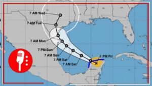 Beryl se degrada a tormenta tropical: Tras alejarse de Quintana Roo, la entidad pasa a Alerta Amarilla, se reactiva el transporte y termina la ley seca, informa Mara Lezama