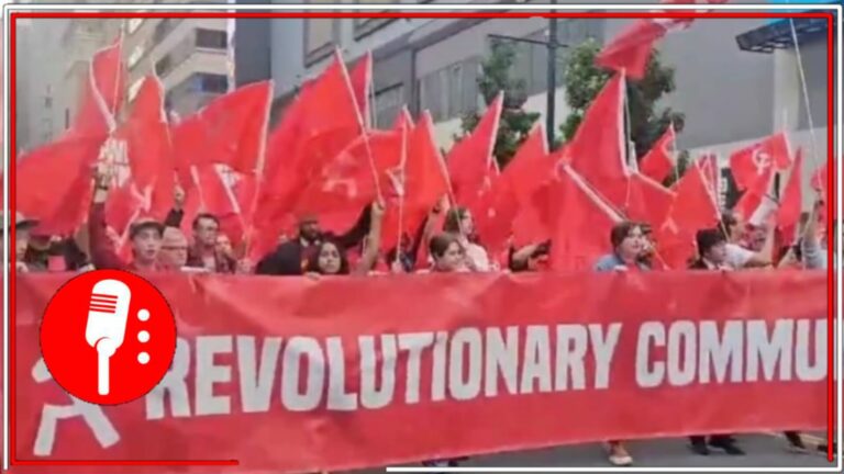 Comunistas toman las calles de Filadelfia, Estados Unidos; aseguran buscar reorganizar a la sociedad y reivindicar el poder político y económico