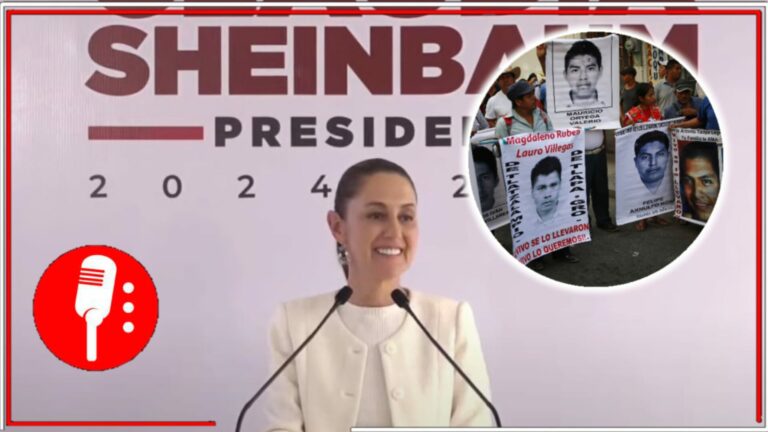 No se abandonará el caso ni se dará carpetazo: La presidenta electa, Claudia Sheinbaum informó a los padres y madres de los 43 estudiantes de Ayotzinapa que seguirá trabajando para dar con la verdad