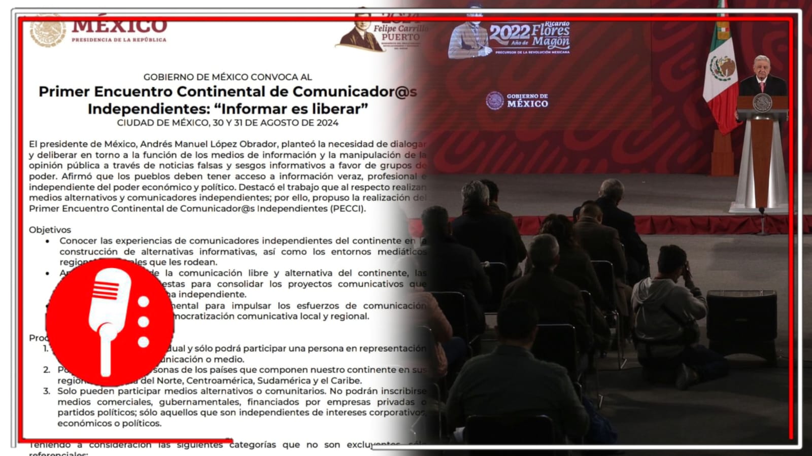 La 4T, punta de lanza en Derecho a la Información: El Gobierno de México convoca al primer encuentro continental de comunicador@s independientes; “informar es  libertad”, reitera la actual administración