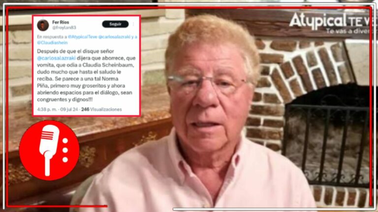 La derecha es sinvergüenza: En redes exhiben la hipocresía de Carlos Alazraki, por insultar y luego seguir rogando por una entrevista con Claudia Sheinbaum en su canal; aseguran que primero debería de pedir disculpas